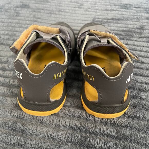 Adidas Terrex Captain Toey 2.0 Size 10K Gray Outdoor Sandals IF3099-BOX INCLUDED - Picture 3 of 9